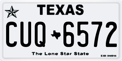 TX license plate CUQ6572