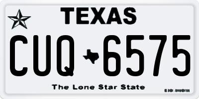 TX license plate CUQ6575