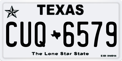 TX license plate CUQ6579