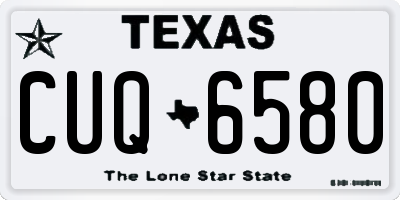 TX license plate CUQ6580