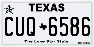 TX license plate CUQ6586