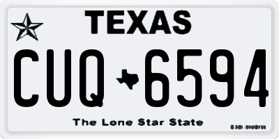 TX license plate CUQ6594