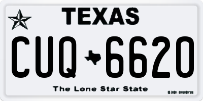 TX license plate CUQ6620