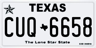 TX license plate CUQ6658