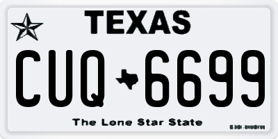 TX license plate CUQ6699