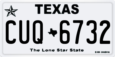 TX license plate CUQ6732