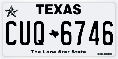 TX license plate CUQ6746