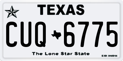 TX license plate CUQ6775