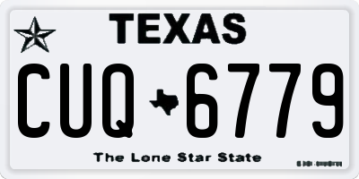 TX license plate CUQ6779