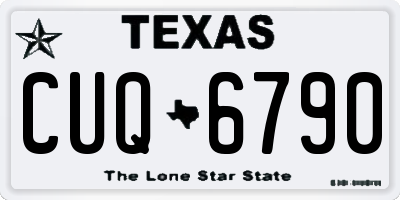 TX license plate CUQ6790
