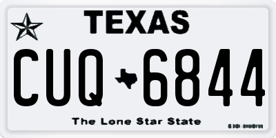 TX license plate CUQ6844