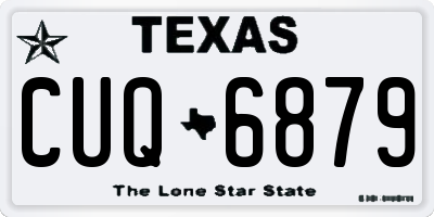 TX license plate CUQ6879