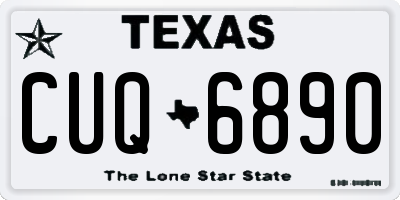 TX license plate CUQ6890