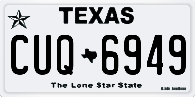 TX license plate CUQ6949