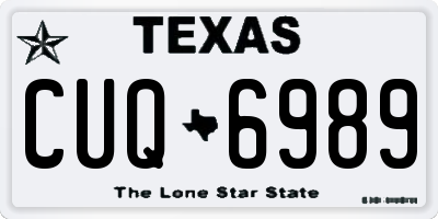 TX license plate CUQ6989