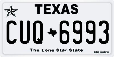 TX license plate CUQ6993