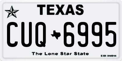 TX license plate CUQ6995