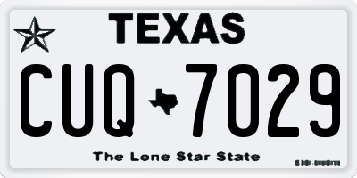 TX license plate CUQ7029