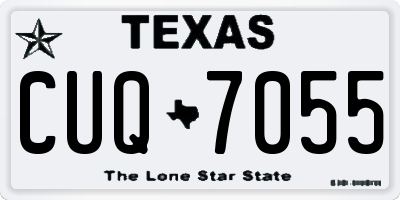 TX license plate CUQ7055