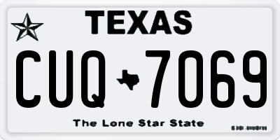 TX license plate CUQ7069