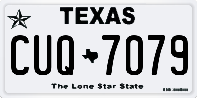 TX license plate CUQ7079