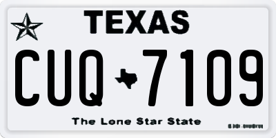 TX license plate CUQ7109