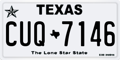 TX license plate CUQ7146