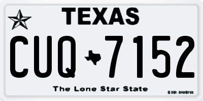 TX license plate CUQ7152