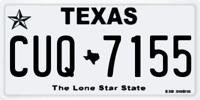 TX license plate CUQ7155