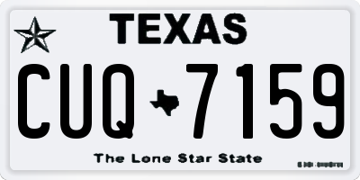 TX license plate CUQ7159