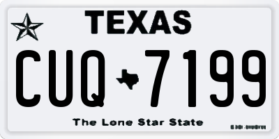 TX license plate CUQ7199