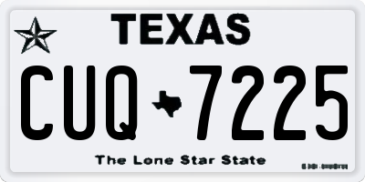 TX license plate CUQ7225