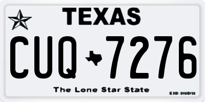 TX license plate CUQ7276