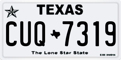 TX license plate CUQ7319