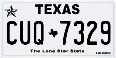 TX license plate CUQ7329