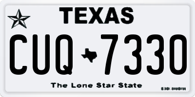 TX license plate CUQ7330