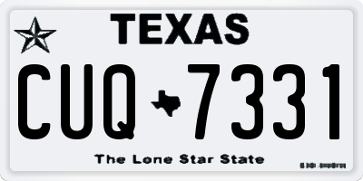 TX license plate CUQ7331