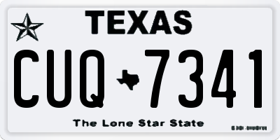 TX license plate CUQ7341