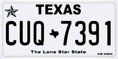 TX license plate CUQ7391