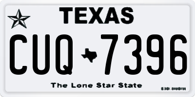 TX license plate CUQ7396