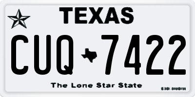 TX license plate CUQ7422