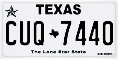 TX license plate CUQ7440