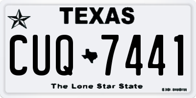 TX license plate CUQ7441