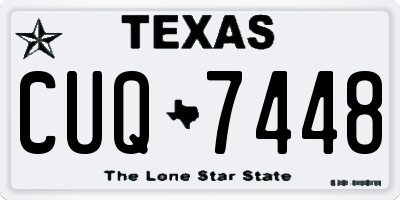 TX license plate CUQ7448