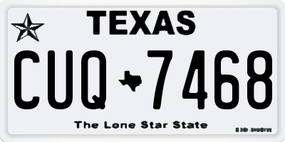 TX license plate CUQ7468