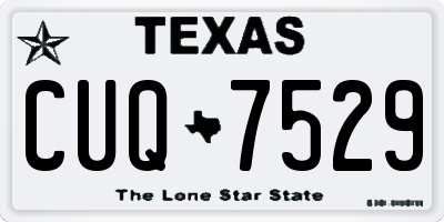 TX license plate CUQ7529