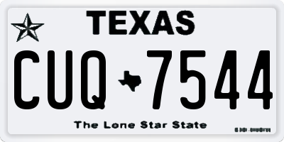 TX license plate CUQ7544
