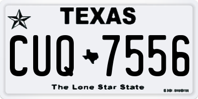 TX license plate CUQ7556