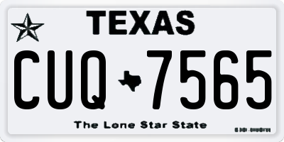 TX license plate CUQ7565