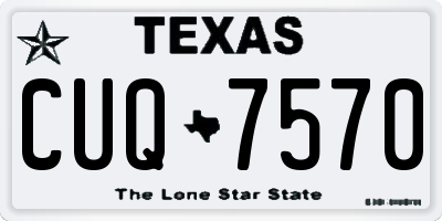 TX license plate CUQ7570